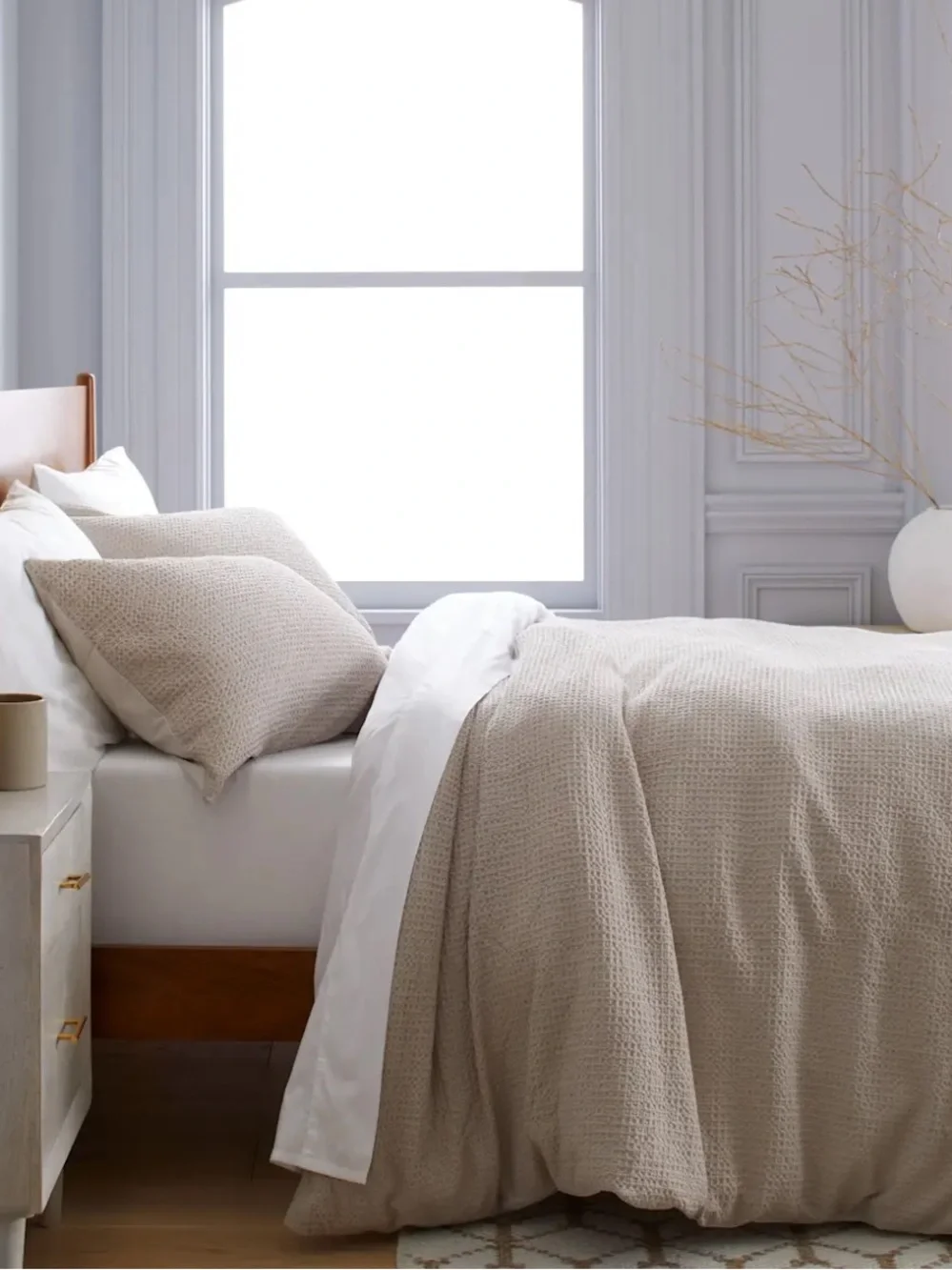 Quince Organic Luxe Honeycomb Duvet Cover Set - Home Bedding
